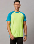 Men's Neon Green Sports T-Shirt with Two Colors