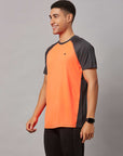 Men's Orange Sports T-Shirt with Two Colors